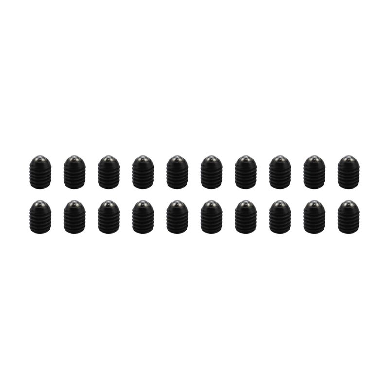 Sscon 20Pcs M6*8mm Carbon Steel Hexagon Socket Black Spring Plungers Ball Plungers Ball Screws - Image 1